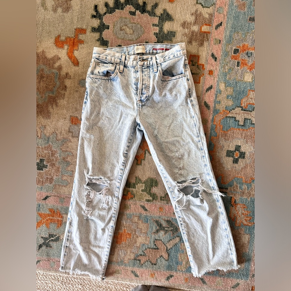 Alice and Olivia light wash jeans